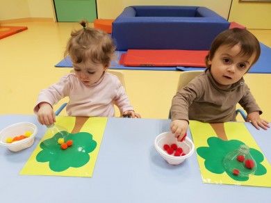 Atelier créatif à la crèche