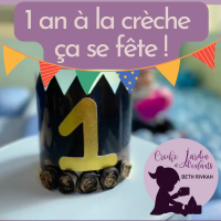 1 an à la crèche  ça se fête !